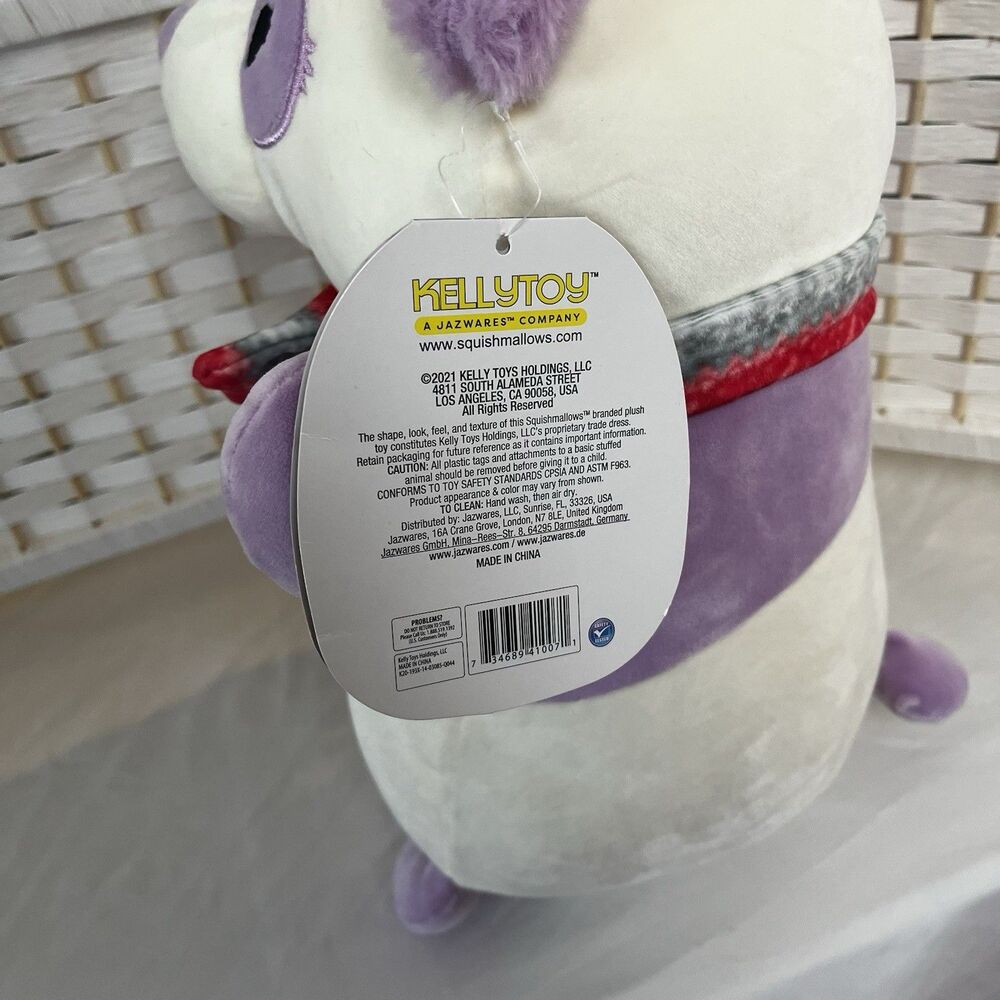 Squishmallows Paislee the Pandacorn 14" Hug Mees Christmas 2021 Holiday Plush - Picture 5 of 11